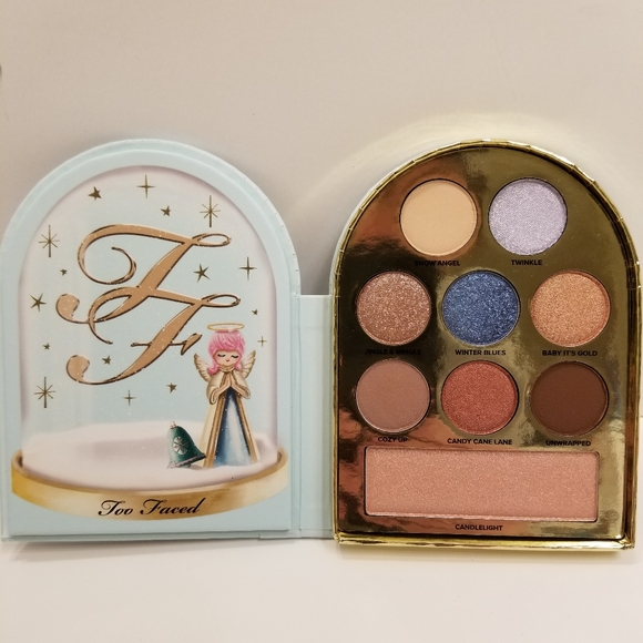 NIP Too Faced Let It Snow Globe “Holiday Angel” Eye/Face Makeup Palette - Picture 3 of 11